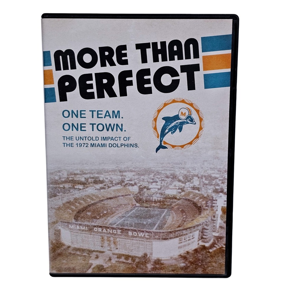 More‎ Than Perfect 1972 Miami Dolphins DVD NFL Perfect Season Documentary Sports